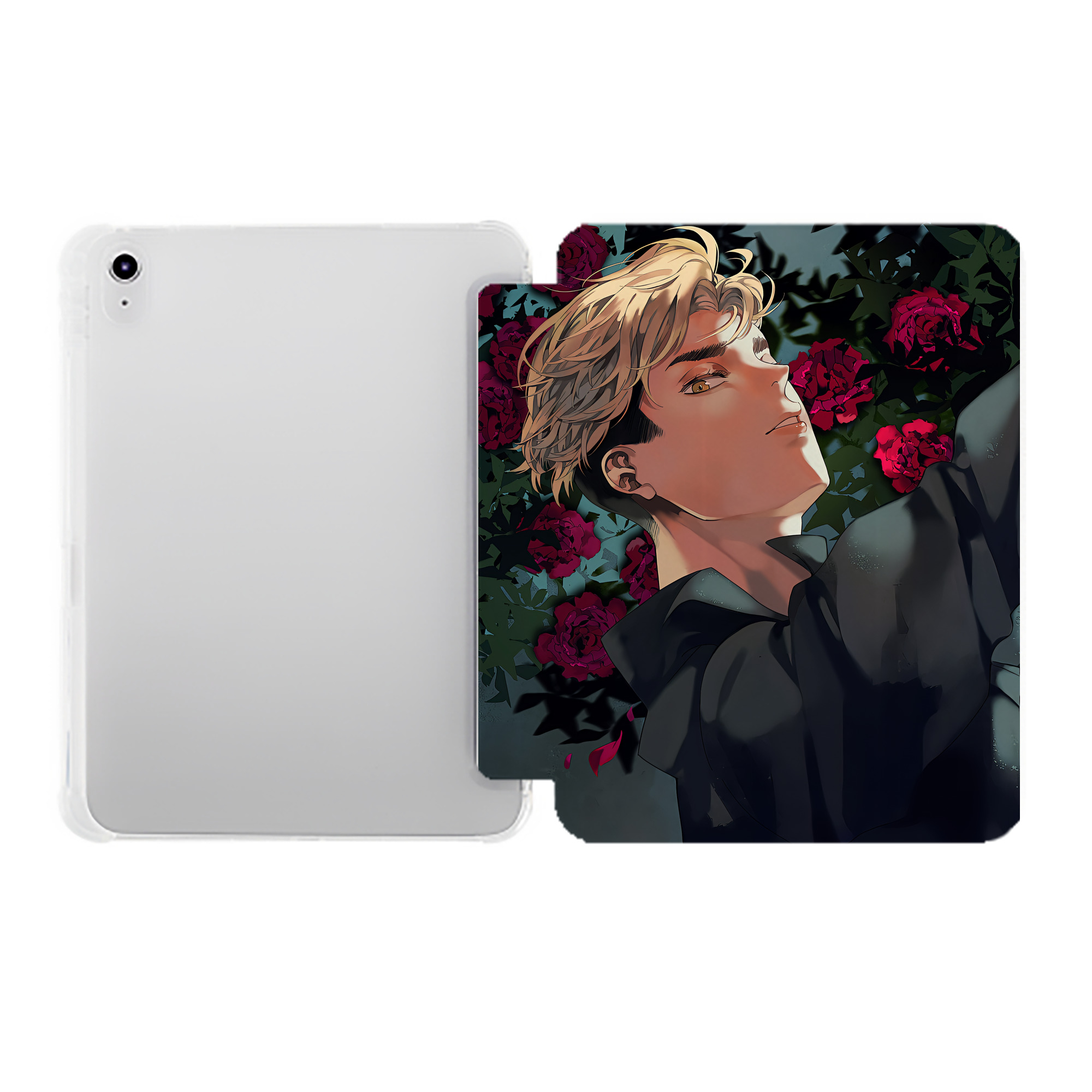 （画像用） ハイキュー!! Haikyu!! IPad ケース ペン収納付き 三つ折りスタンド PUレザー×シリコン 対応機種9.5/10.5/10.9インチ